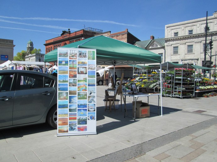 Laura's Market Stall with rental car