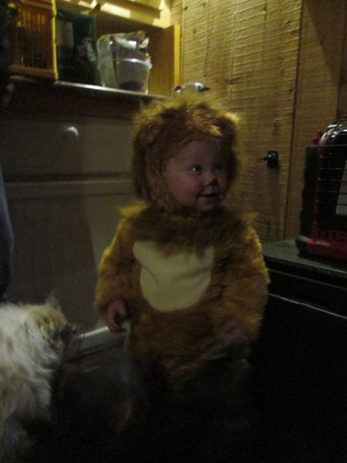 Don't be scared!  This is really our niece Violet and she is not the least bit dangerous!  