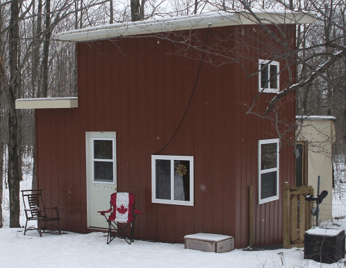 The most Canadian Flag flying tiny house photo that I know of